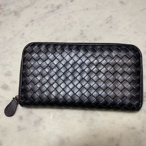 Bottega Veneta Interciato Long Wallet